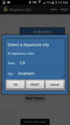 Megabus USA android App screenshot 4